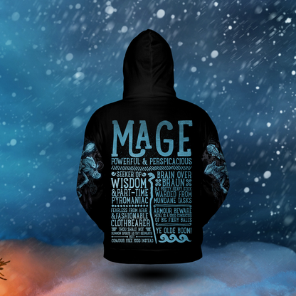 Mage Class Edition All-over Print Zip Hoodie ( Lightweight )
