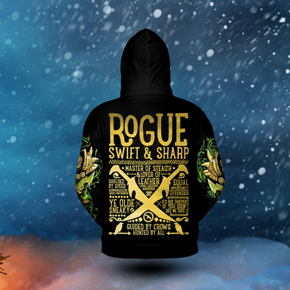 Rogue Class Edition All-over Print Zip Hoodie ( Midweight )
