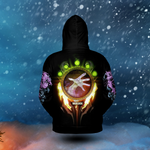 Warlock Class Icon All-over Print Zip Hoodie ( Midweight )