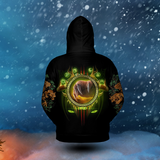 Druid Class Icon All-over Print Zip Hoodie ( Midweight )