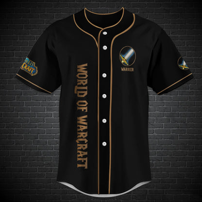 World of Warcraft Warrior Class Baseball Jersey