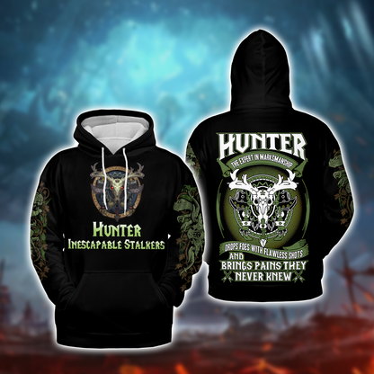 Hunter - Inescapable Stalkers - WoW Class V5 AOP Hoodie