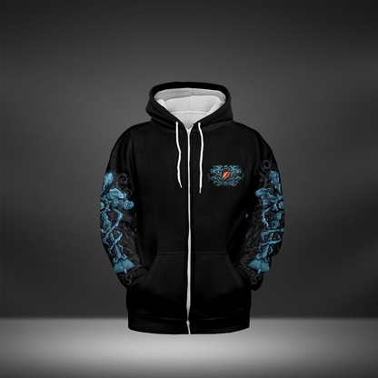 Mage Class Quote All-over Print Zip Hoodie ( Midweight )
