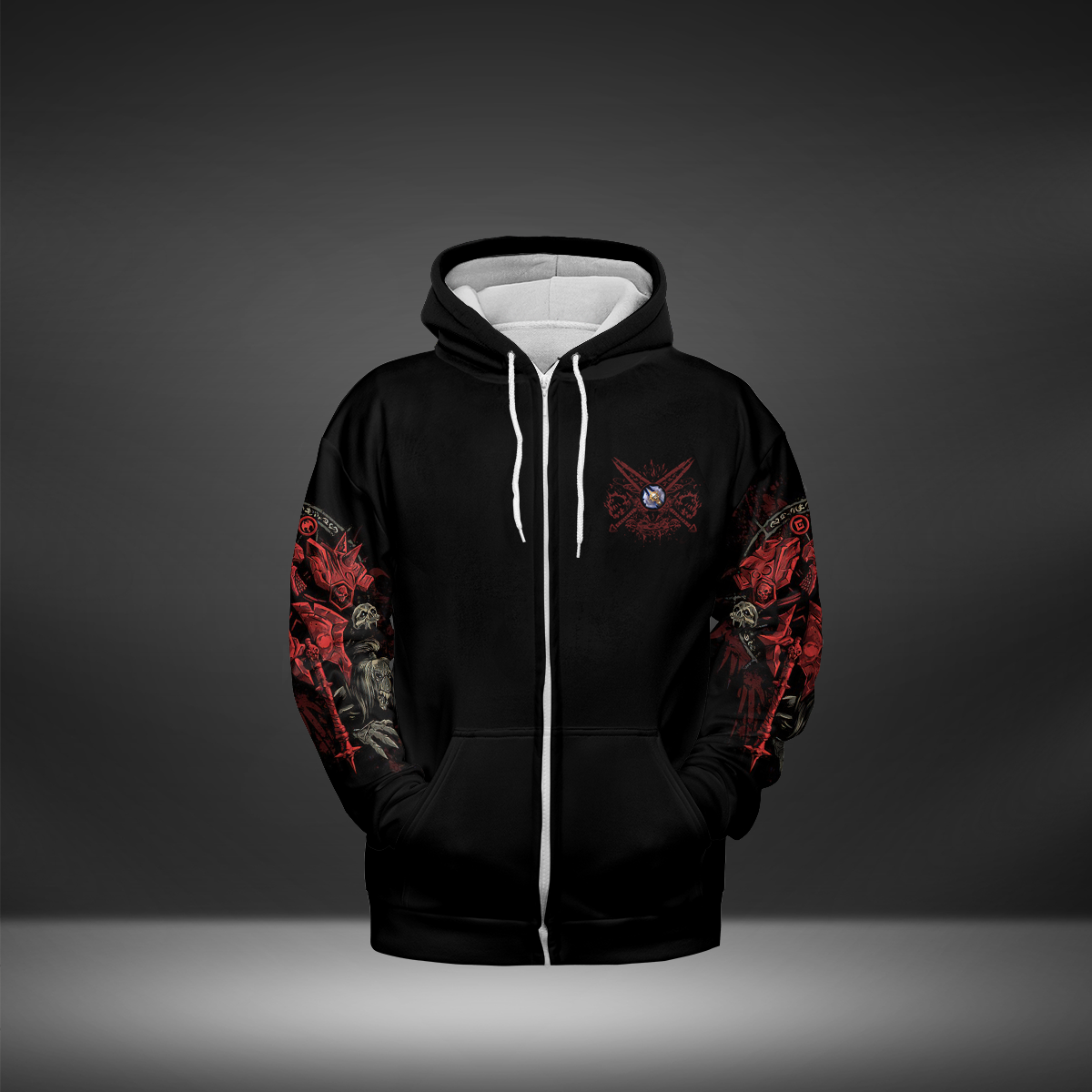Death Knight Class Definition All-over Print Zip Hoodie ( Midweight )