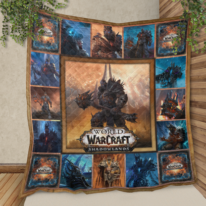 Arthas Lich King WoW Shadowlands Premium Quilt Blanket