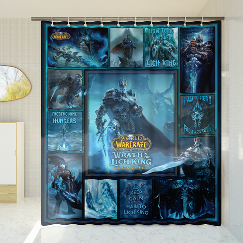 Lich King WOTLK Warcraft Shower Curtain