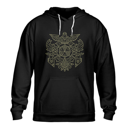 On Mountains High Allied Race Crest Color WoW Classic Unisex Hoodie