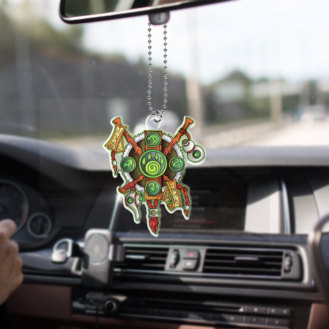 Monk Class Icon Races and Factions WoW Custom Car Ornament