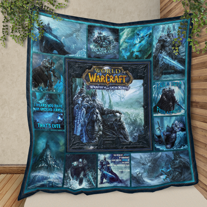 Wrath Of The Lich King WoW Quilt Blanket Custom AOP