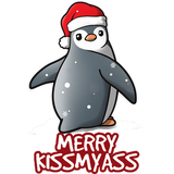 Merry Kissmyass Acrylic/Wood Ornament