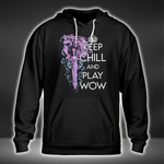 Warlock Keep Chill And Play WoW Classic Unisex Hoodie