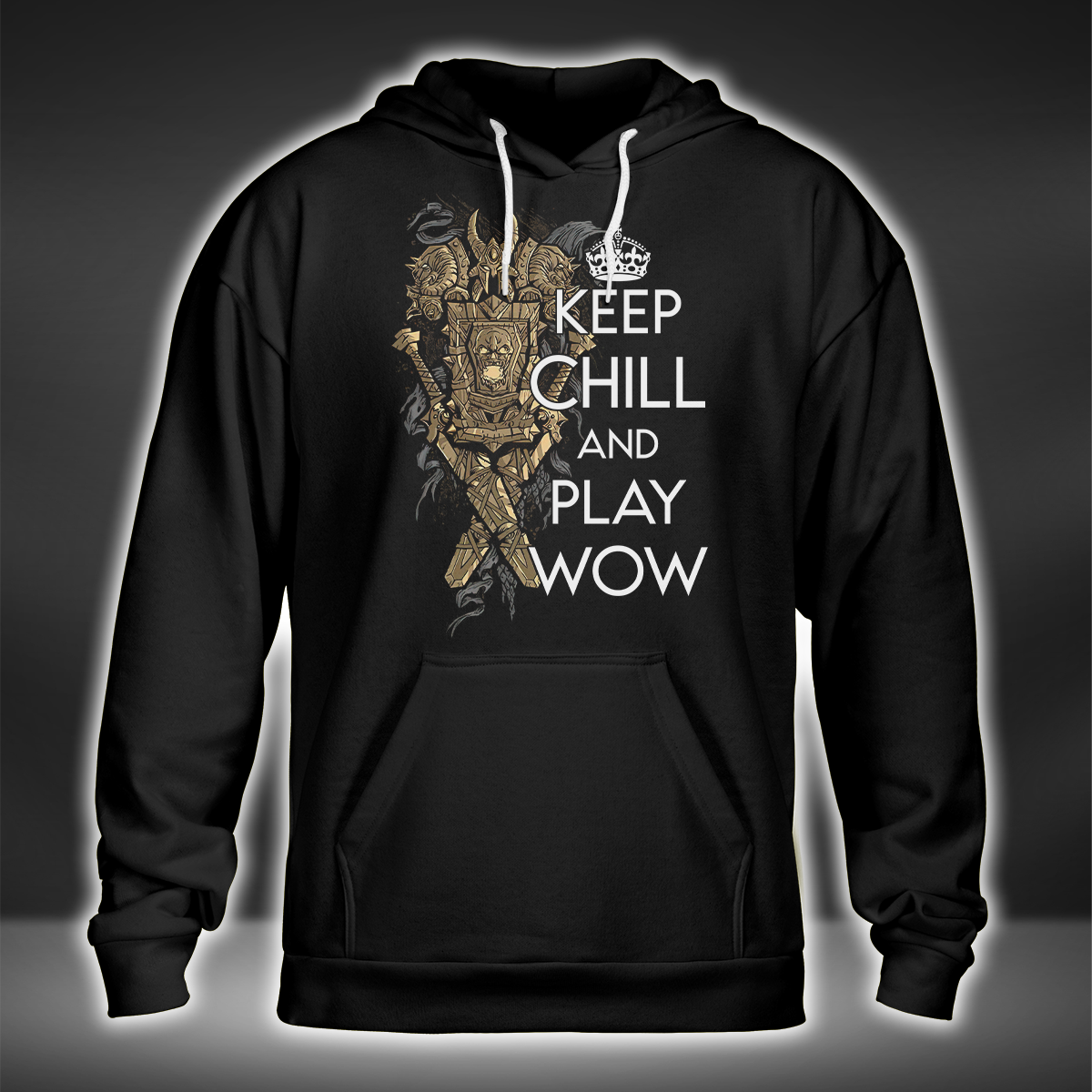 Warrior Keep Chill And Play WoW Classic Unisex Hoodie
